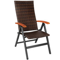 RATTANSTUHL Canberra,58 x 72 x 108 cm,braun - Braun, Kunststoff (58/108/72cm) - tectake