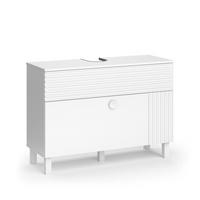 WASCHBECKENUNTERSCHRANK Sola Weiß 100.2 x 72.4 cm mit 2 Schubladen - Weiß, Holzwerkstoff (100.2/72.4/37.2cm) - Vicco