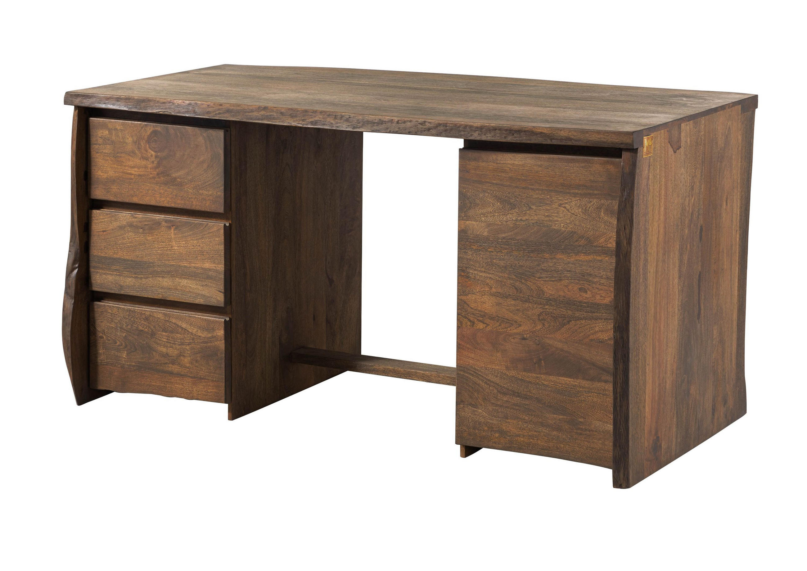 SCHREIBTISCH Mango 150x75x78 braun geölt PURE MANGO #210 - Braun, Holz (75/150/78cm) - Massivmoebel24
