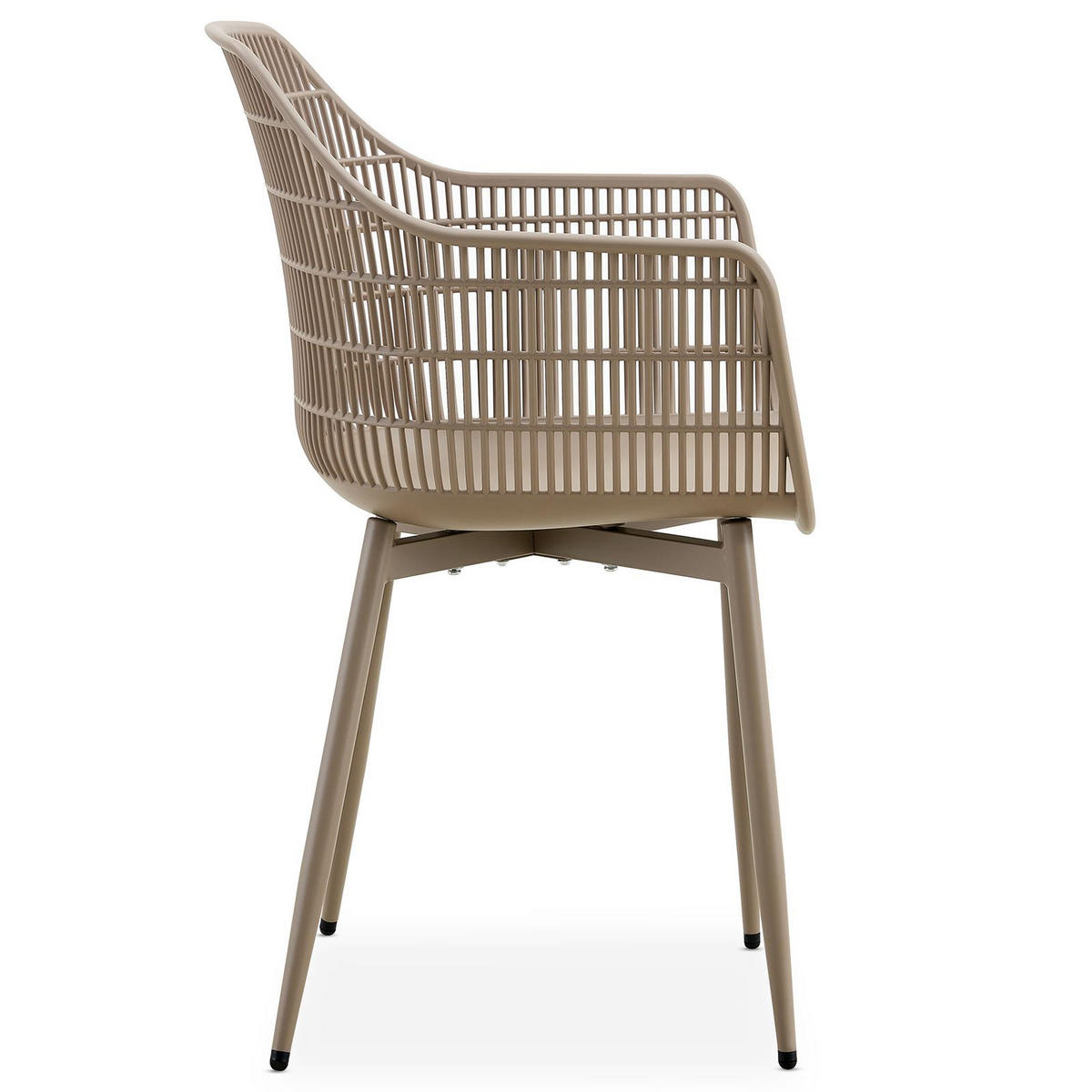 GARTENSTÜHLE MARGHERITA 4er-Set champagne - Champagner, Textil (60/86/52cm) - IDIMEX