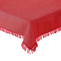 TISCHDECKE Gartentischdecke Rot 130x160 cm Weichschaum - Rot, Textil (130/160cm) - TiborTex