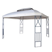 PERGOLA + MOSKITONETZ Cremeweiß - Weiß, Metall (360/290/300cm) - MCW