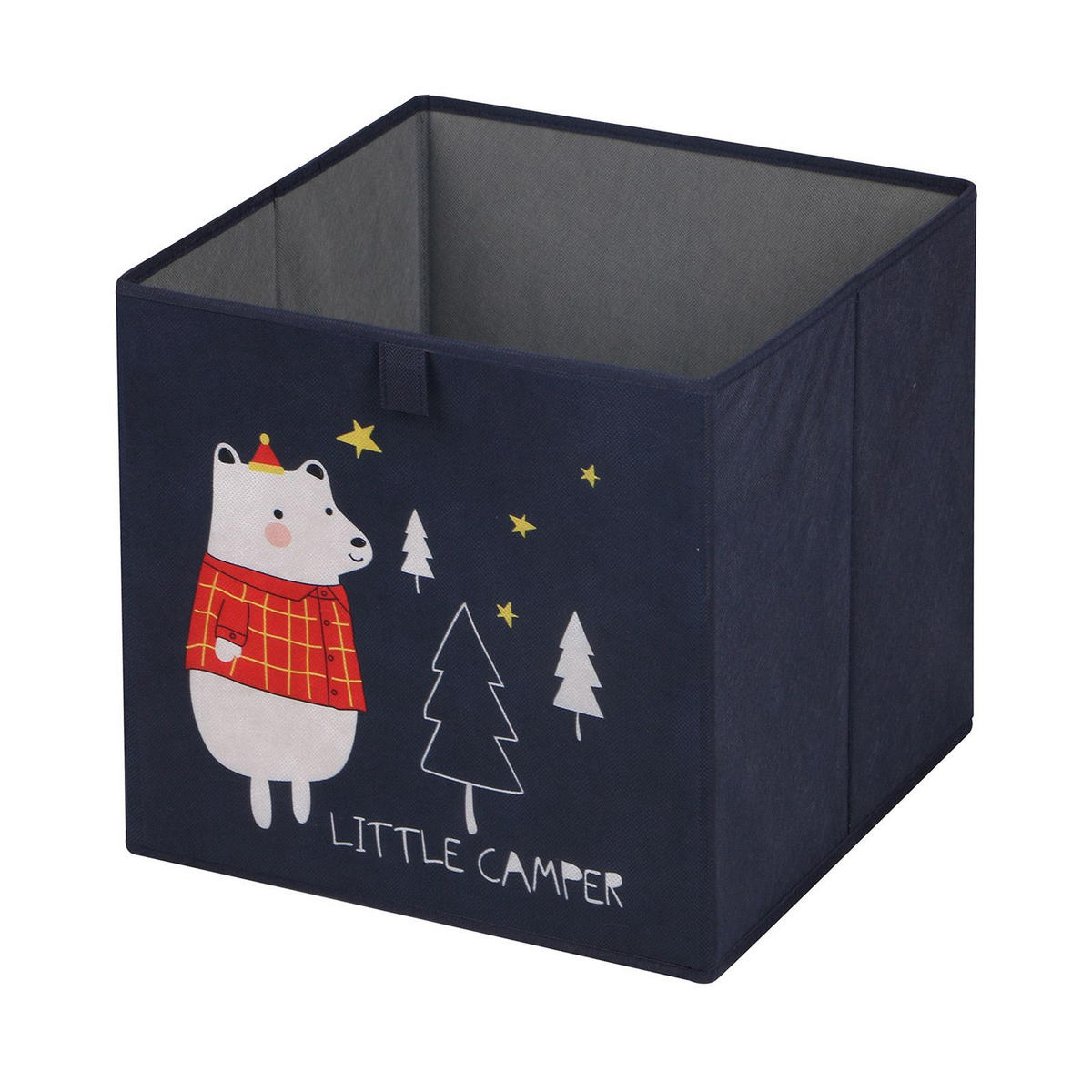 FALTBOX BEAR-2 2ER-SET - Dunkelblau, Textil (32/32/32cm) - IDIMEX