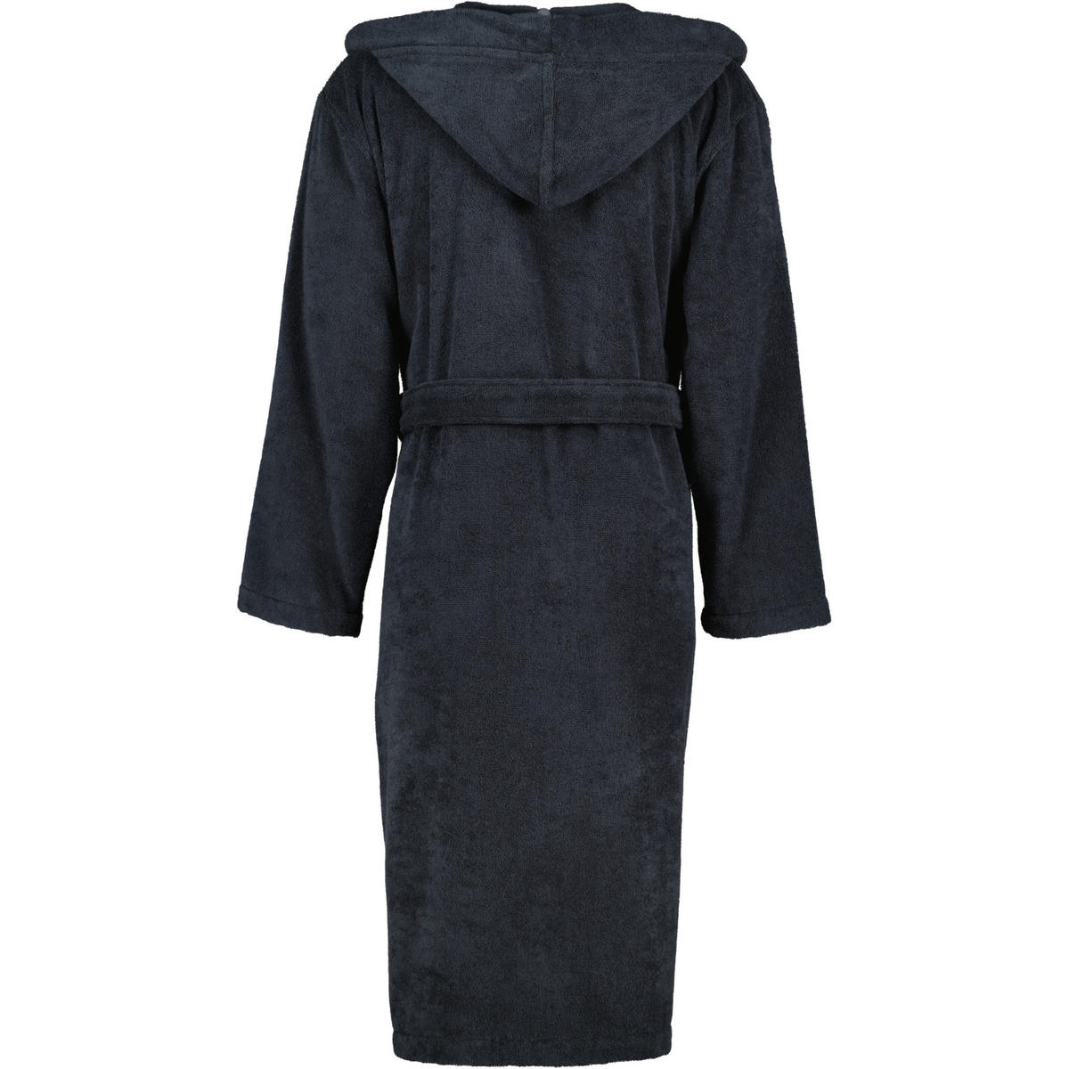 BADEMANTEL HERREN KAPUZE UNI 829 LAVA - 97 - Schwarz, Textil (XLnull) - Cawoe