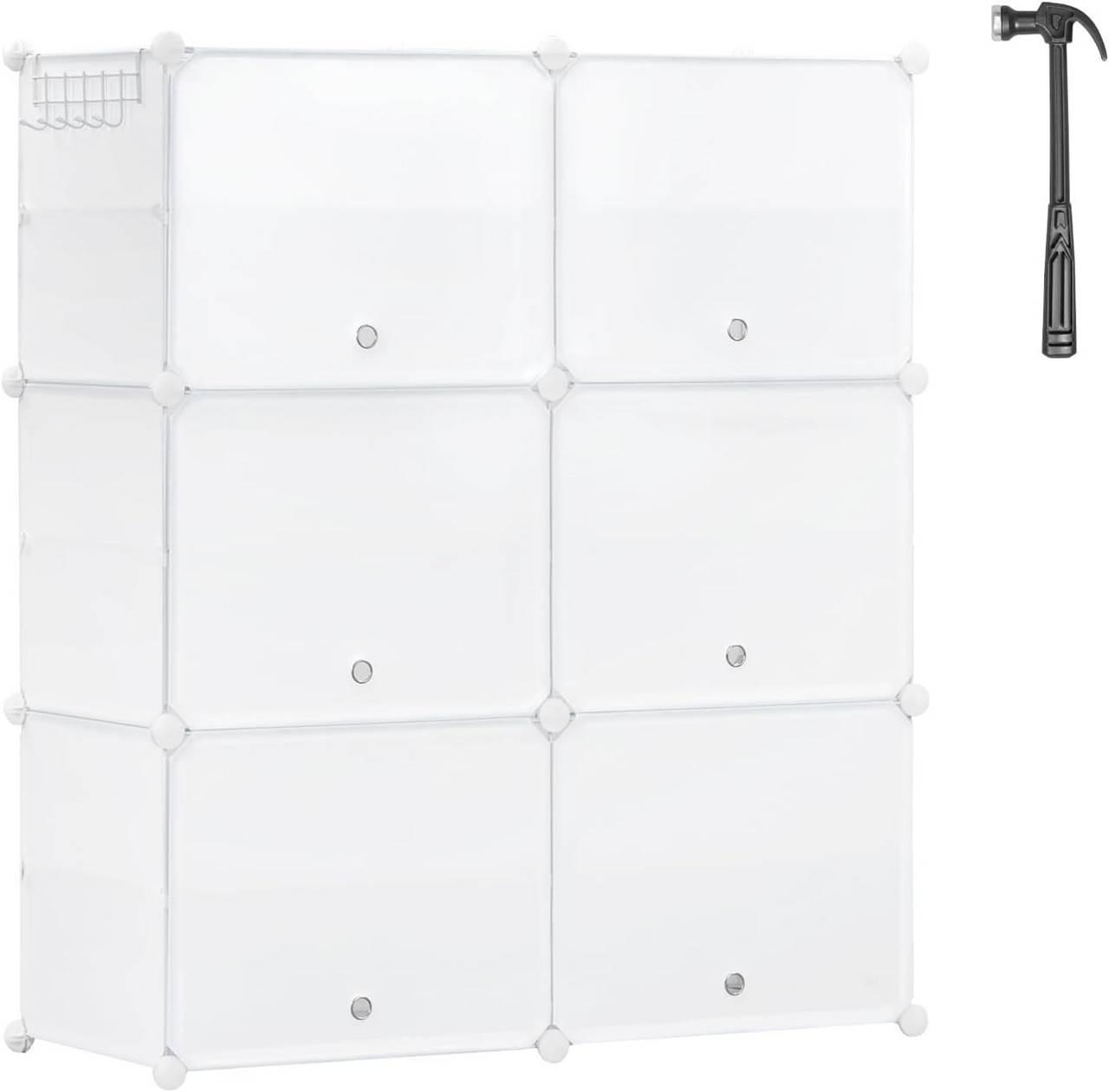 Woltu Schuhregal Weiß 94x109x35 cm