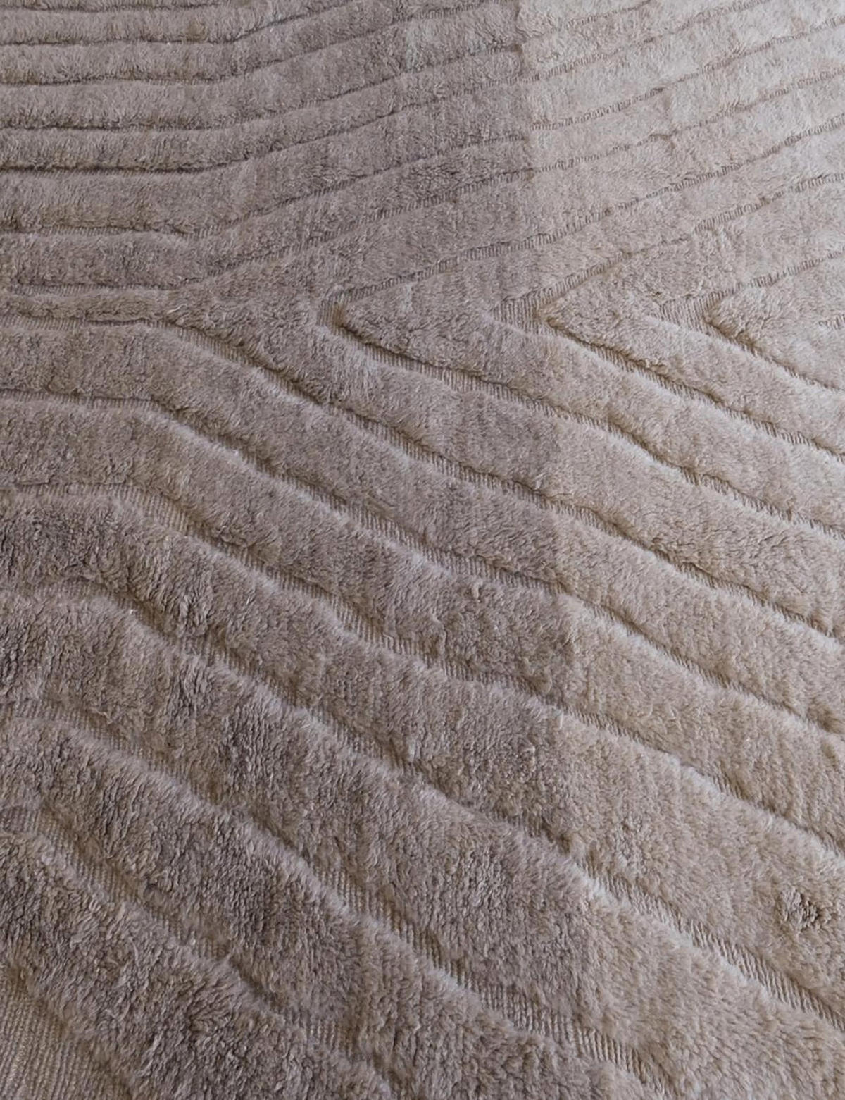 BERBERTEPPICH zweifarbig aus reiner Wolle 200x 300 cm - Braun, Naturmaterialien (200/300cm) - AFK Living