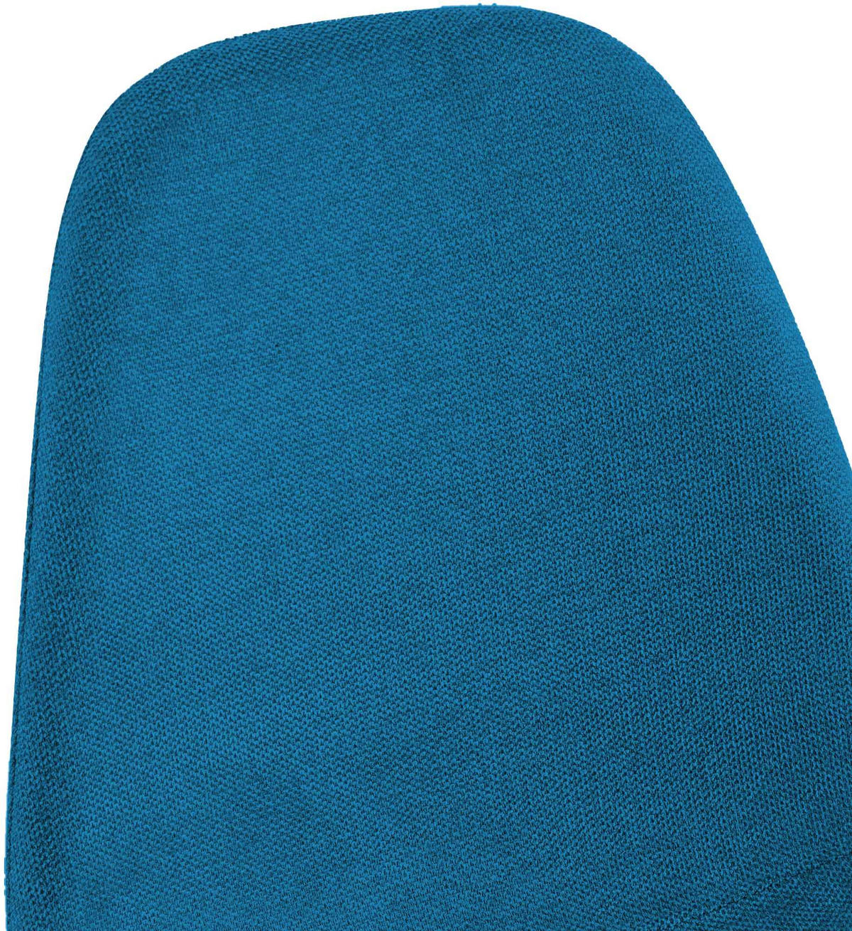 STUHL 4er Set Stoff Blau - Blau/Schwarz, Textil/Metall (44/88/51cm) - CLP