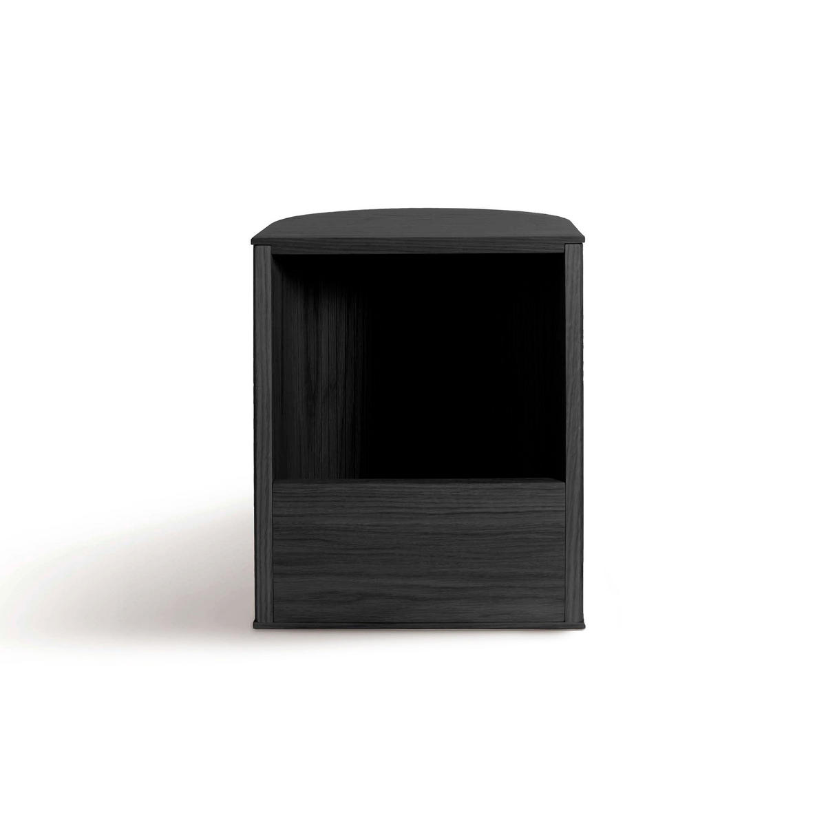 HOCKER Duna mit Stauraum - Schwarz, Holz (35/45/32.8cm) - Woodendot