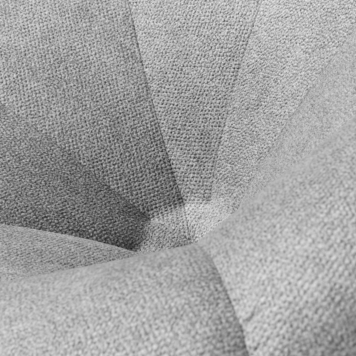 DREHSESSEL Toca mit drehbarem Metallfuß, - Hellgrau, Textil (91/72/91cm) - KONSIMO®