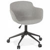 STUHL mit Armlehnen grau 59x80x54cm - Hellgrau/Schwarz, Textil/Metall (59/80/54cm) - AlterEgo