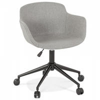 STUHL mit Armlehnen grau 59x80x54cm - Hellgrau/Schwarz, Textil/Metall (59/80/54cm) - AlterEgo