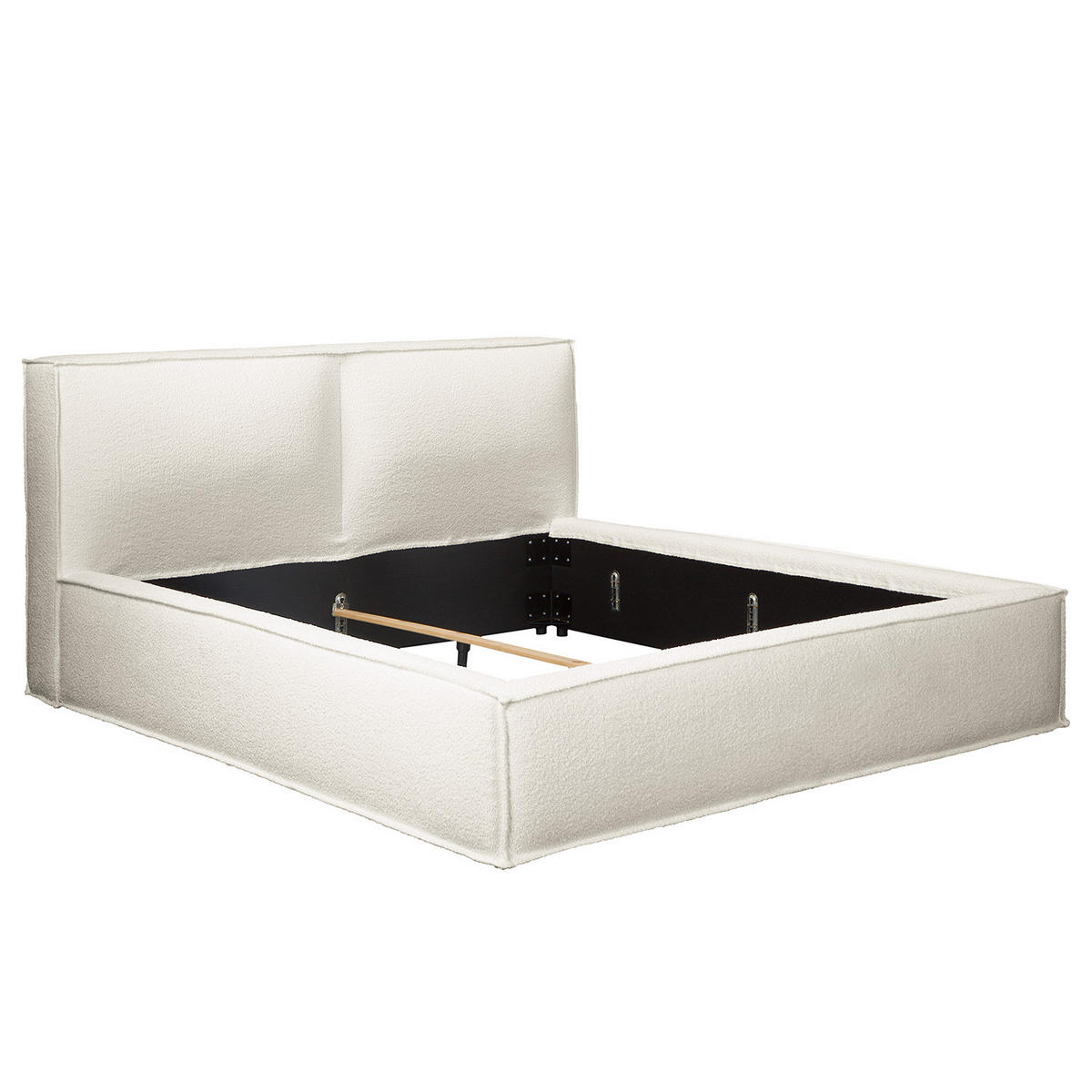 POLSTERBETT - Weiß, Textil (220/200cm) - home24