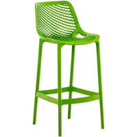 OUTDOOR Barhocker Air 105x45x53 cm grün - Grün, Kunststoff (45/105/53cm) - furnicato