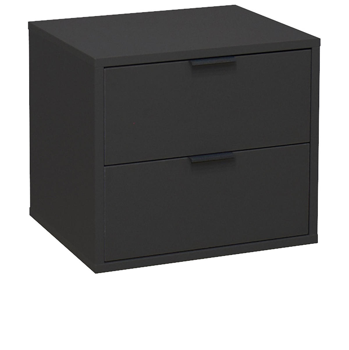 KOMMODE Erna 51x45x47 Anthrazit matt Lack - Anthrazit, Holzwerkstoff (51/47/45cm) - 58aufmkessel
