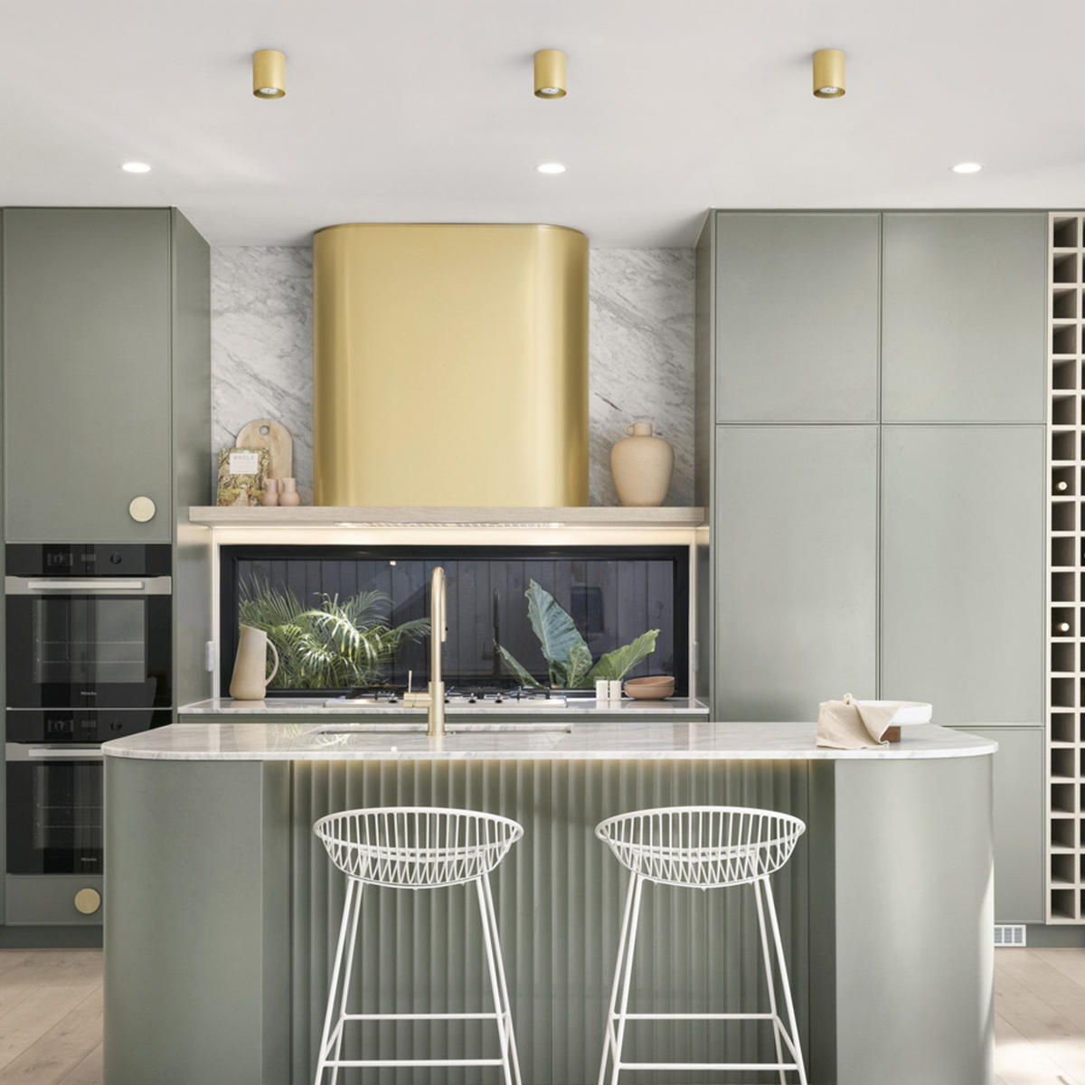 DECKENLEUCHTE MANTOVA I schwarz/perlgold 7 W - Schwarz, Metall (8/8/9.5cm)