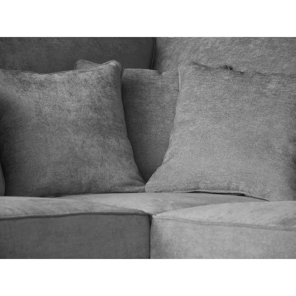 ECKSOFA Parma ohne Schlaffunktion hellgrau links - Hellgrau/Schwarz, Textil (314/224cm) - Beautysofa