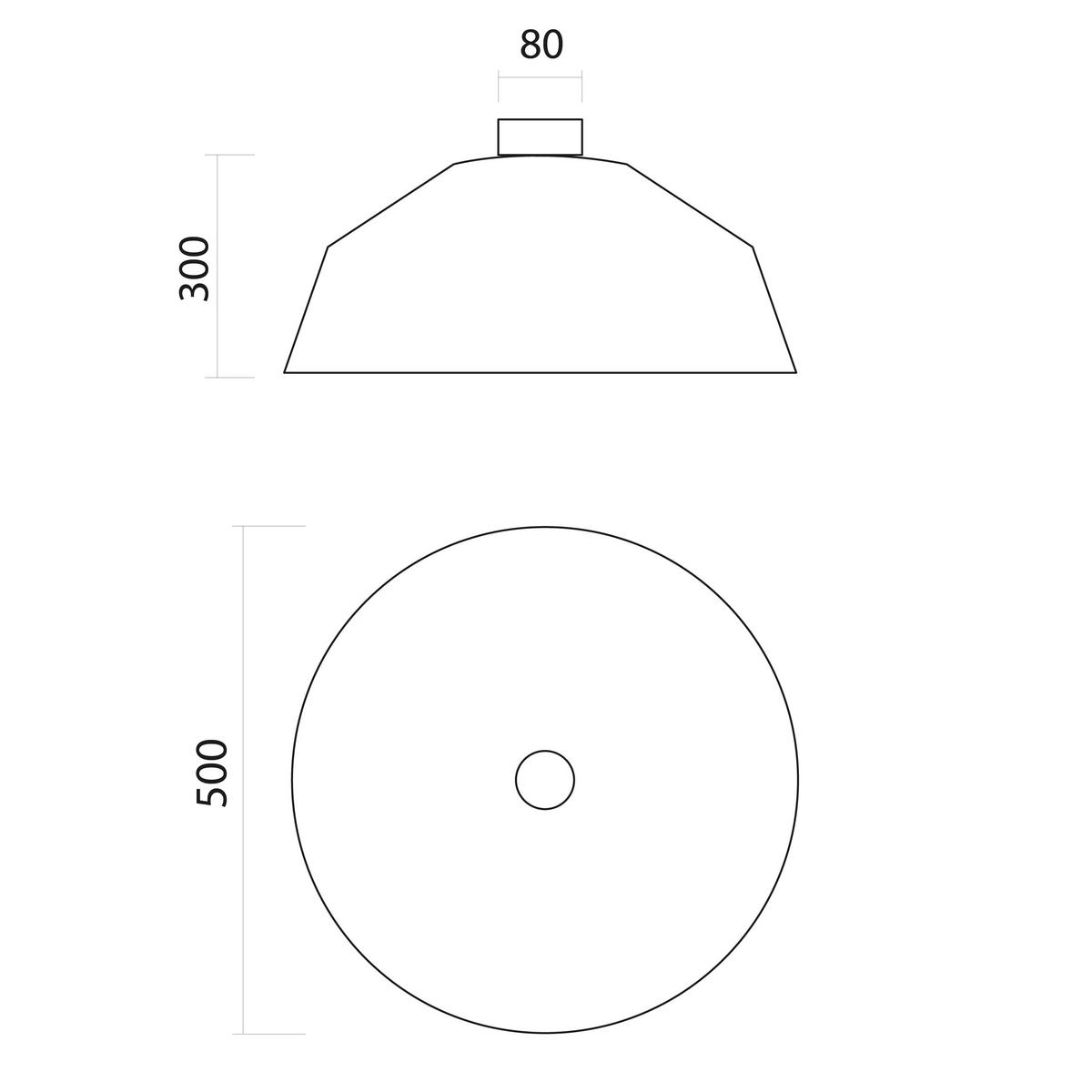 DECKENLEUCHTE - Schwarz, Metall (50/50/30cm) - Lumicom