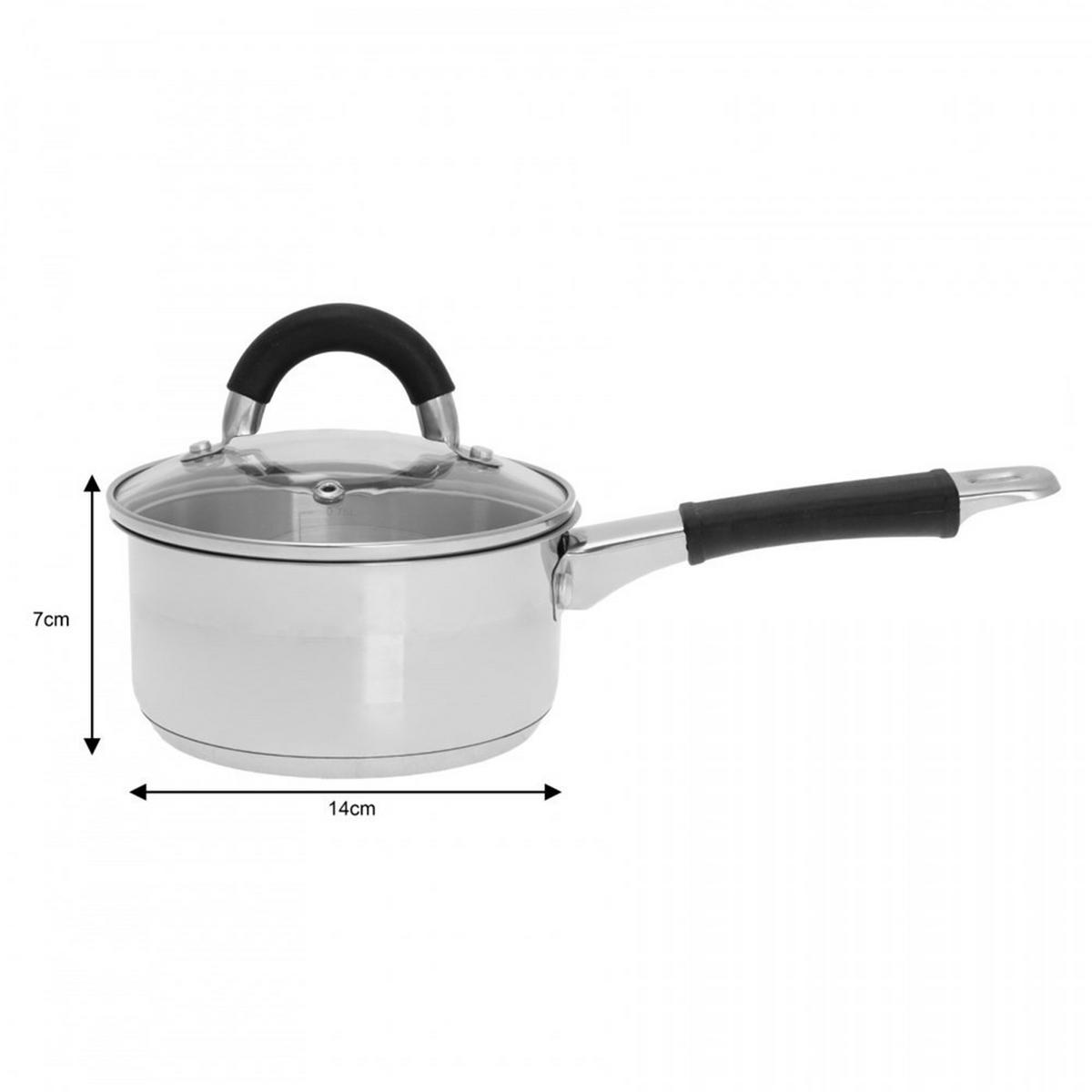 STIELTOPF Silber 14/14/7 cm KH1254 - Silberfarben, Kunststoff (14cm) - Kinghoff 