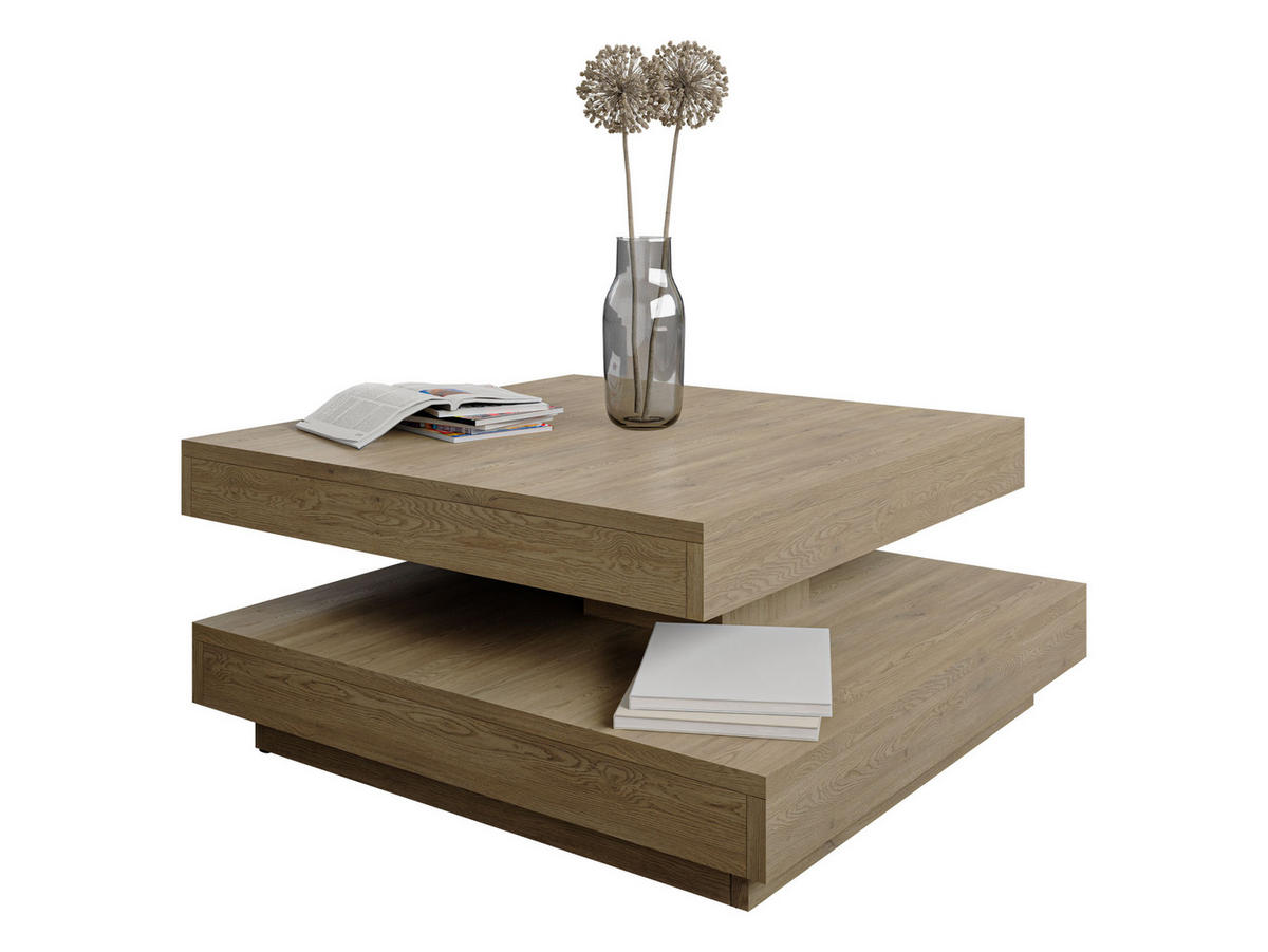 COUCHTISCH Nenani - Eichefarben, Holzwerkstoff (70/70/34cm) - MIRJAN24