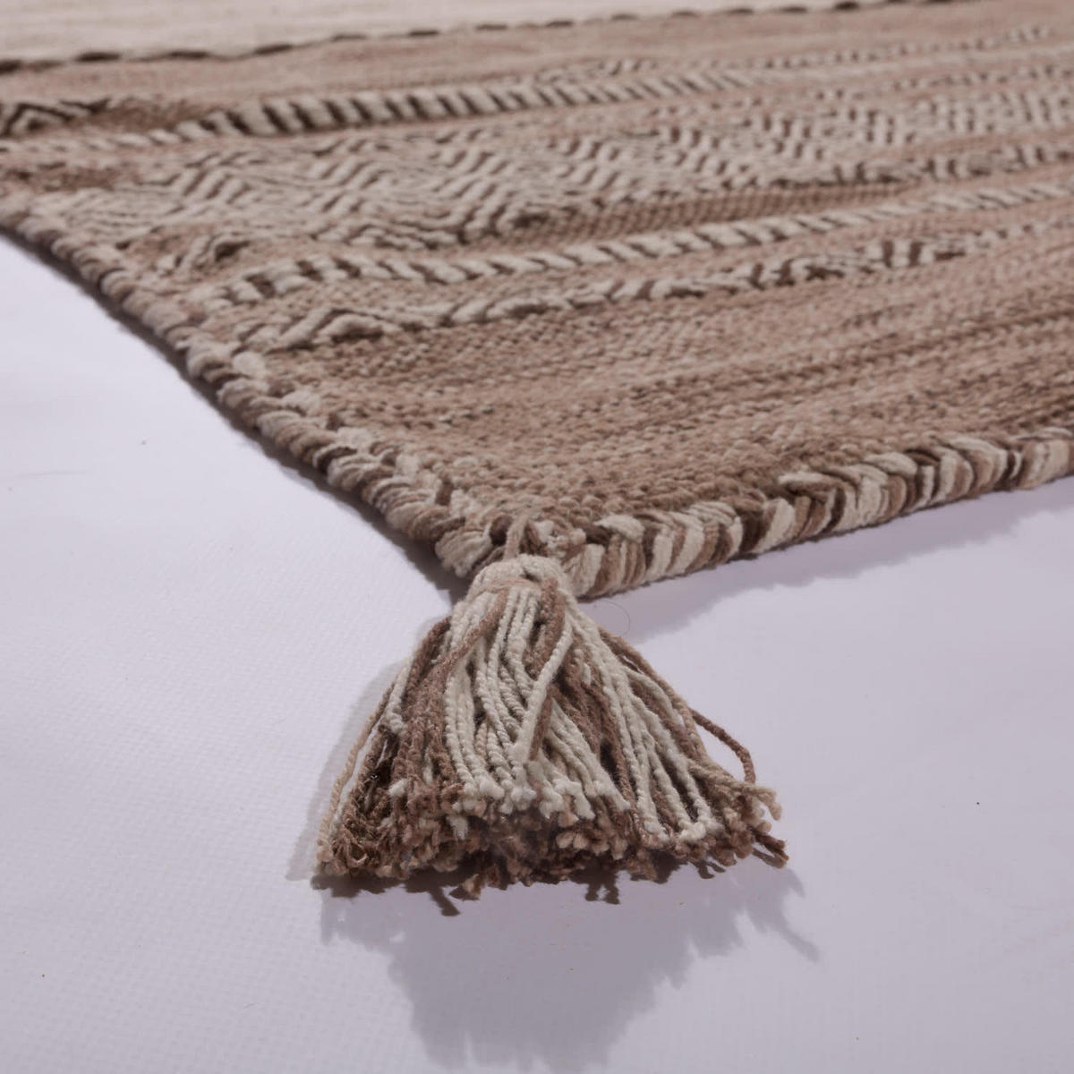 HOCHFLORTEPPICH 200/290 cm Kilim 217 - Beige, Naturmaterialen (200/290cm) - Paco Home