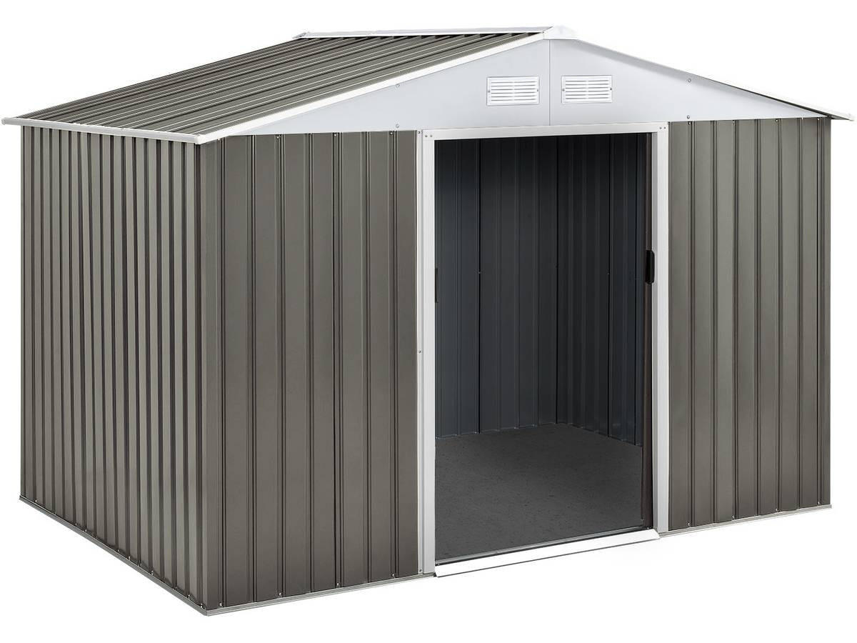 METALL-GARTENHAUS dallas Taupe - Taupe, Metall (213/195/127cm) - Habitat Garten