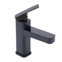 WASCHTISCHARMATUR mit digitalem Display, Schwarz - Schwarz, Metall (10.5/17.5/5cm) - Kaket