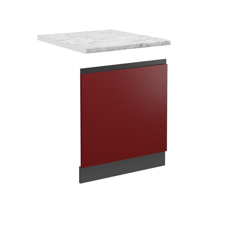 PŘEDNÍ PANEL R-Line Červená - antracitová/červená, kompozitní dřevo (60/57.2/1.6cm) - Vicco