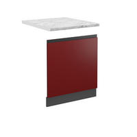 PŘEDNÍ PANEL R-Line Červená - antracitová/červená, kompozitní dřevo (60/57.2/1.6cm) - Vicco