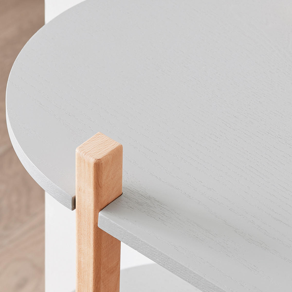 BÜCHERREGAL Grau-Natur - Naturfarben/Grau, Holz/Holzwerkstoff (100/88/33cm) - SoBuy