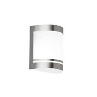 AUSSENWANDLEUCHTE KALA Edelstahl gebogen - Edelstahlfarben, Metall (16/20.8/9.2cm) - CGC Europe