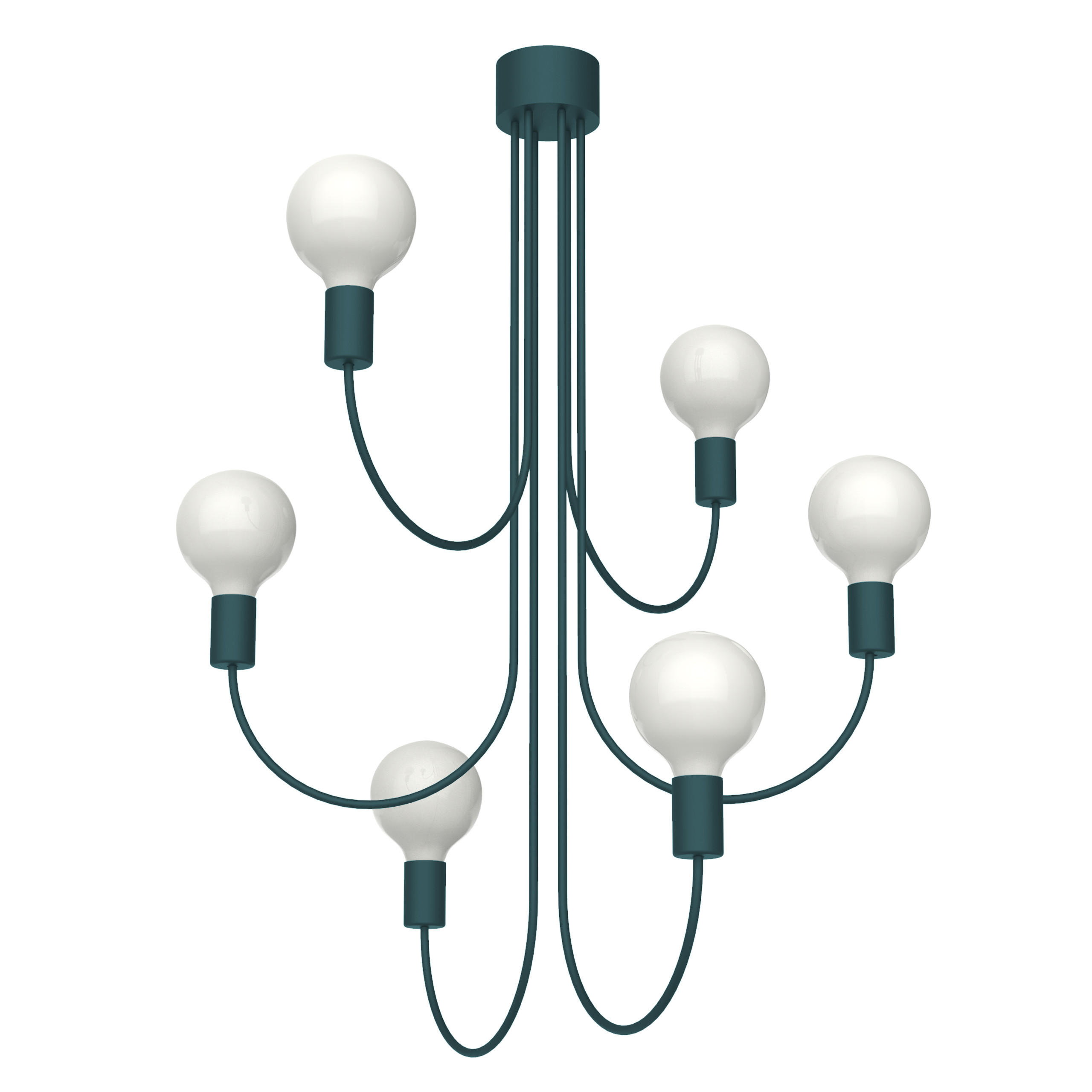 DECKENLEUCHTE - Blau, Metall (60/60/115cm) - Lumicom