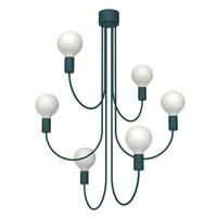 DECKENLEUCHTE - Blau, Metall (60/60/115cm) - Lumicom