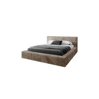 POLSTERBETT TILIA LUX 160x200 cm Tilia 17, 34 Holzlatten, Kopfteil 95 cm - Braun, Textil (160/200cm) - Lookway