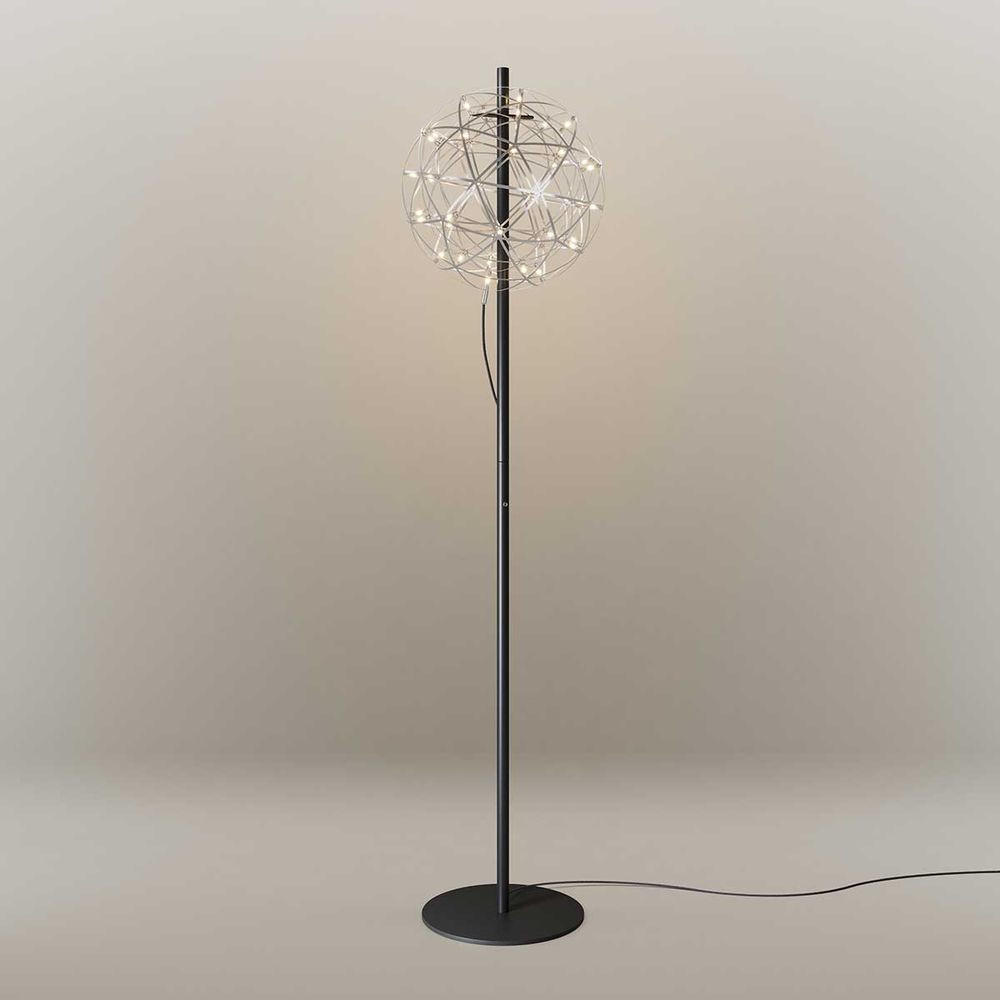 LED-STEHLAMPE Atom Chrom Ø 50cm - Chromfarben, Metall (50/50/208cm) - s.luce