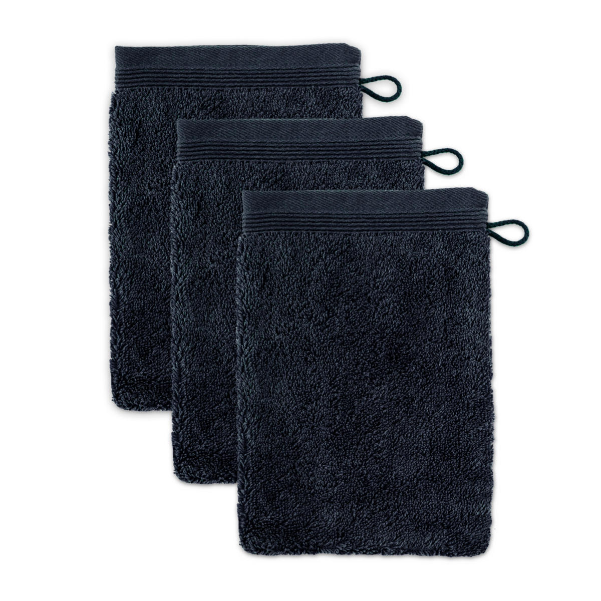 WASCHHANDSCHUH SUPERWUSCHEL 3ER PACK - Dunkelgrau, Textil (15/20cm) - MÖVE