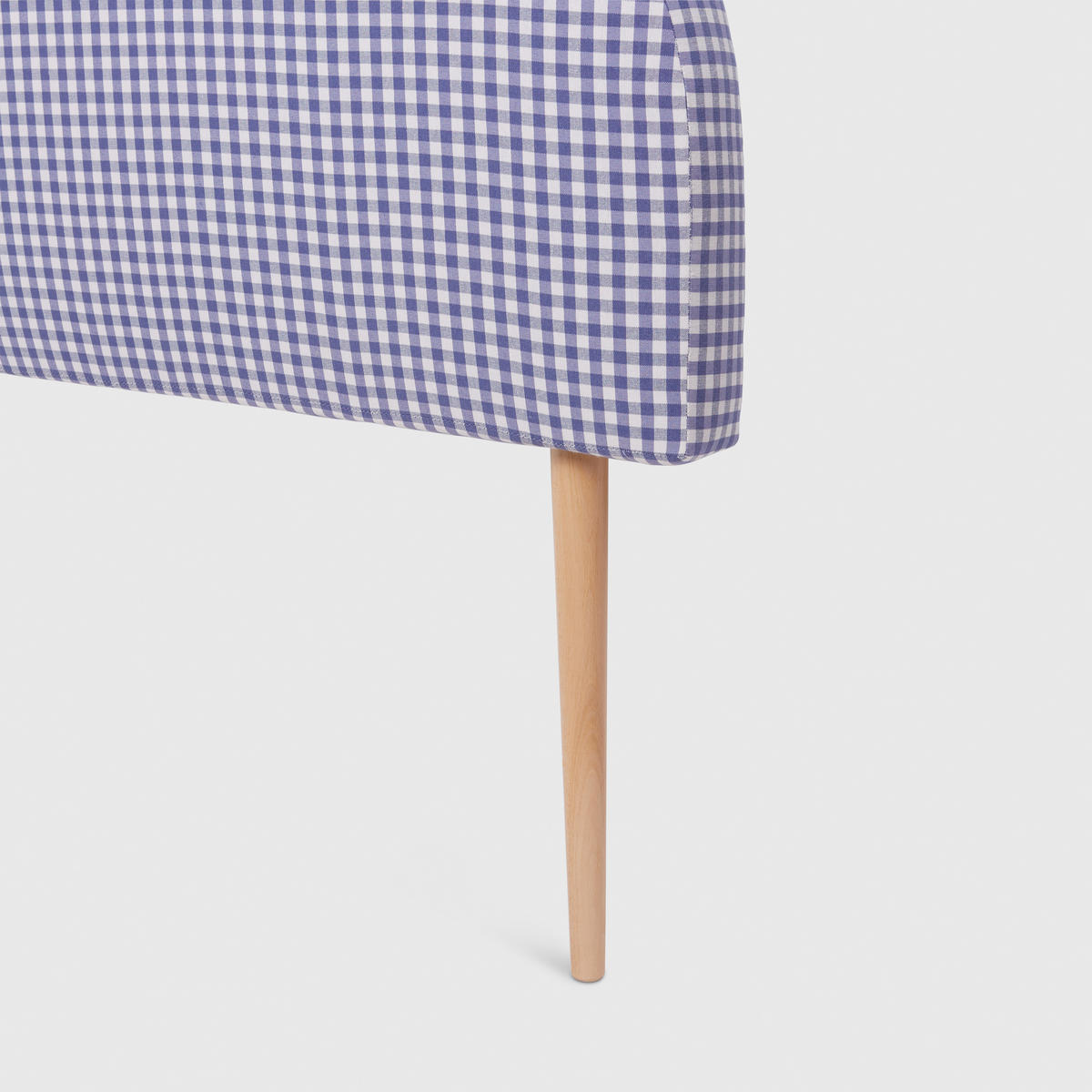 KINDERKOPFTEIL Gepolstertes in blauem Vichy-Stil MOON - Blau, Textil (101/101/8cm) - RNT By Really Nice Things