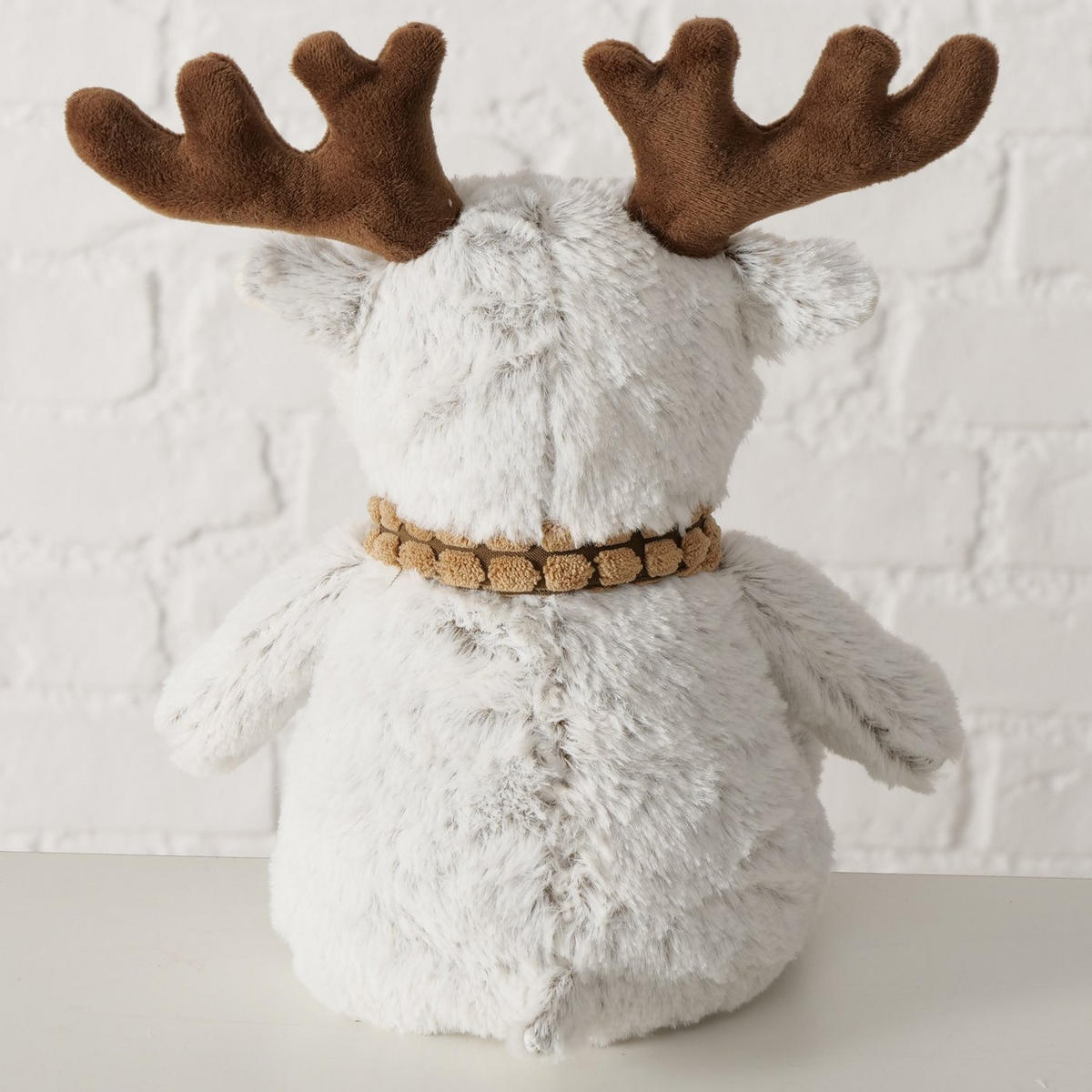 TÜRSTOPPER Rentier Arnie 19/20/26 cm - Weiß, Textil (20/26/19cm) - Boltze Home