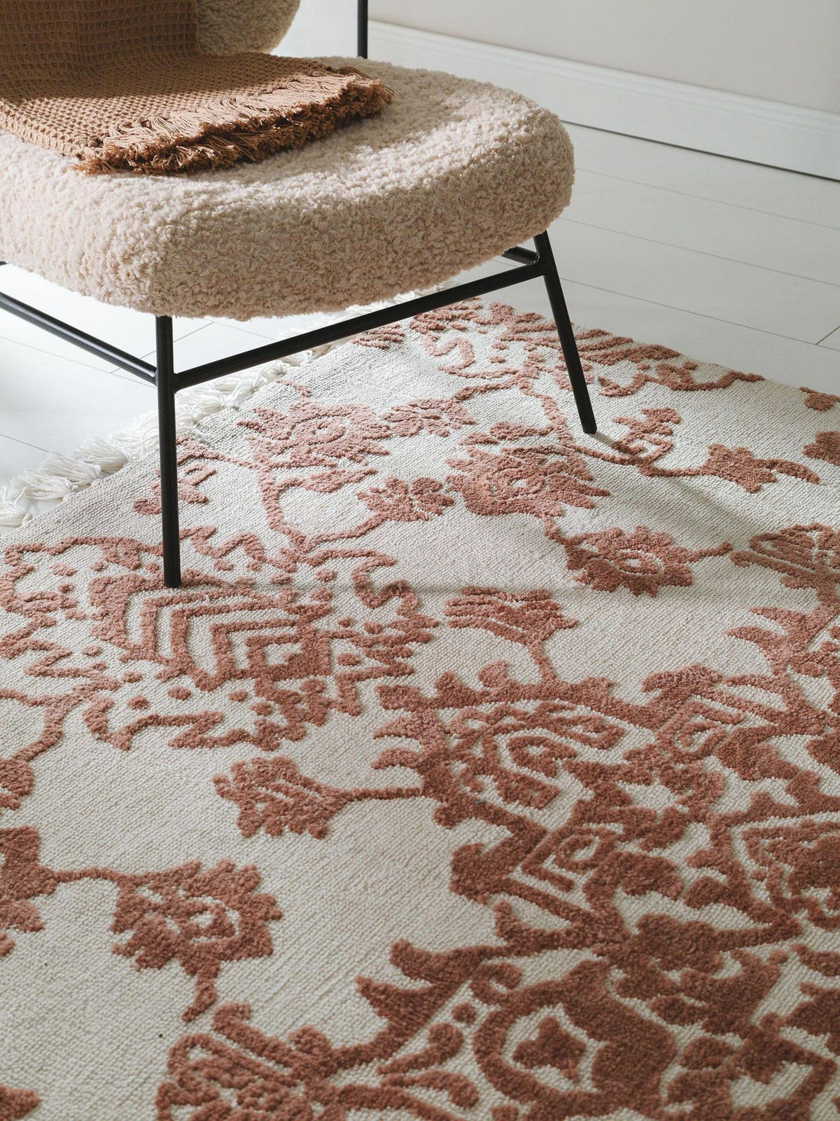 TEPPICH Teppich Elias Terracotta - Braun, Textil (120/1cm) - KUNSTLOFT