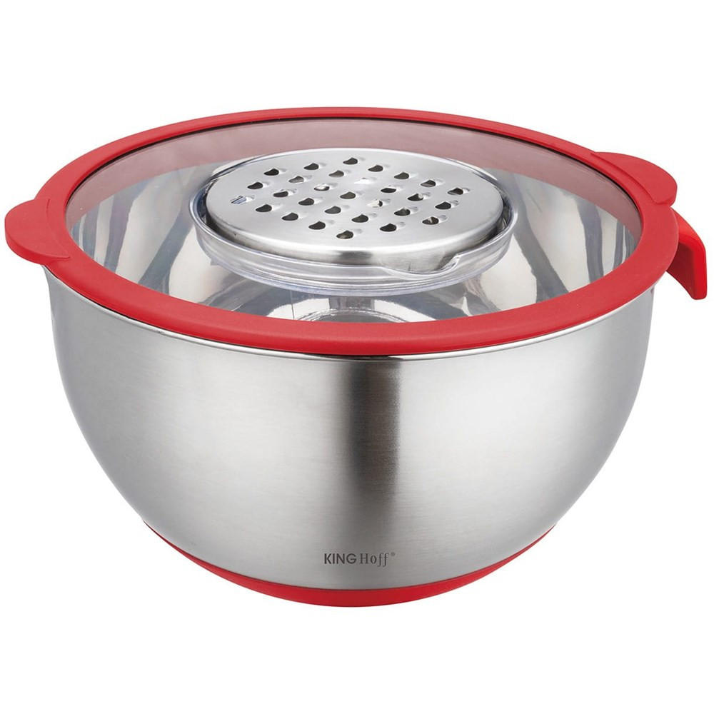 KÜCHENSCHÜSSEL 24cm 5 Liter KH1889 - Silberfarben, Metall (24cm) - Kinghoff 