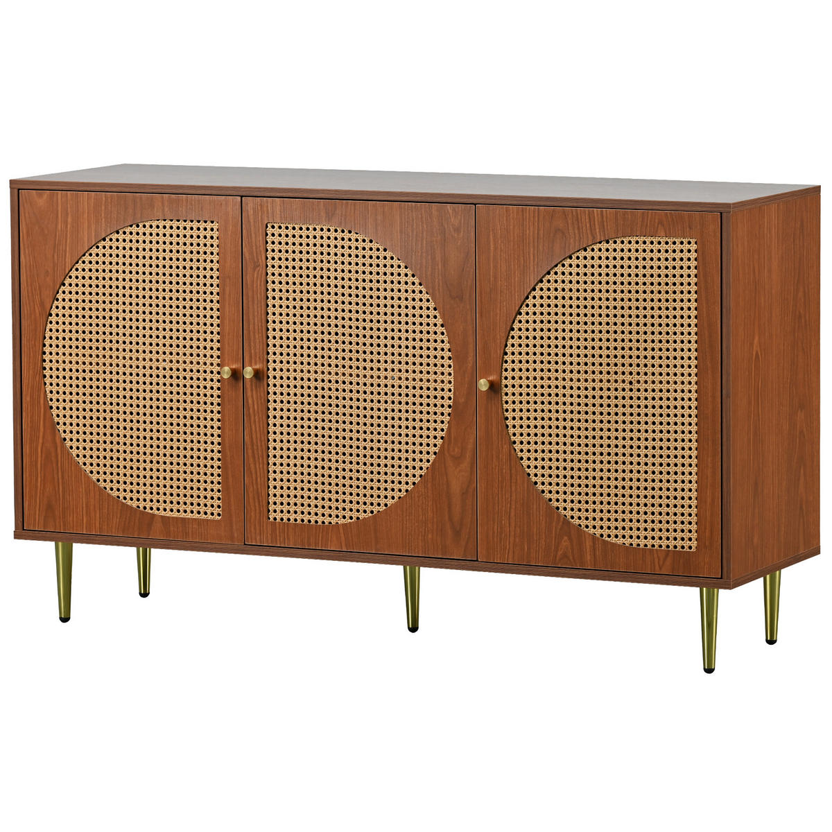 SIDEBOARD Braun 129.8/40/76 cm - Braun, Holzwerkstoff (40/76/129.8cm) - Urban Meuble