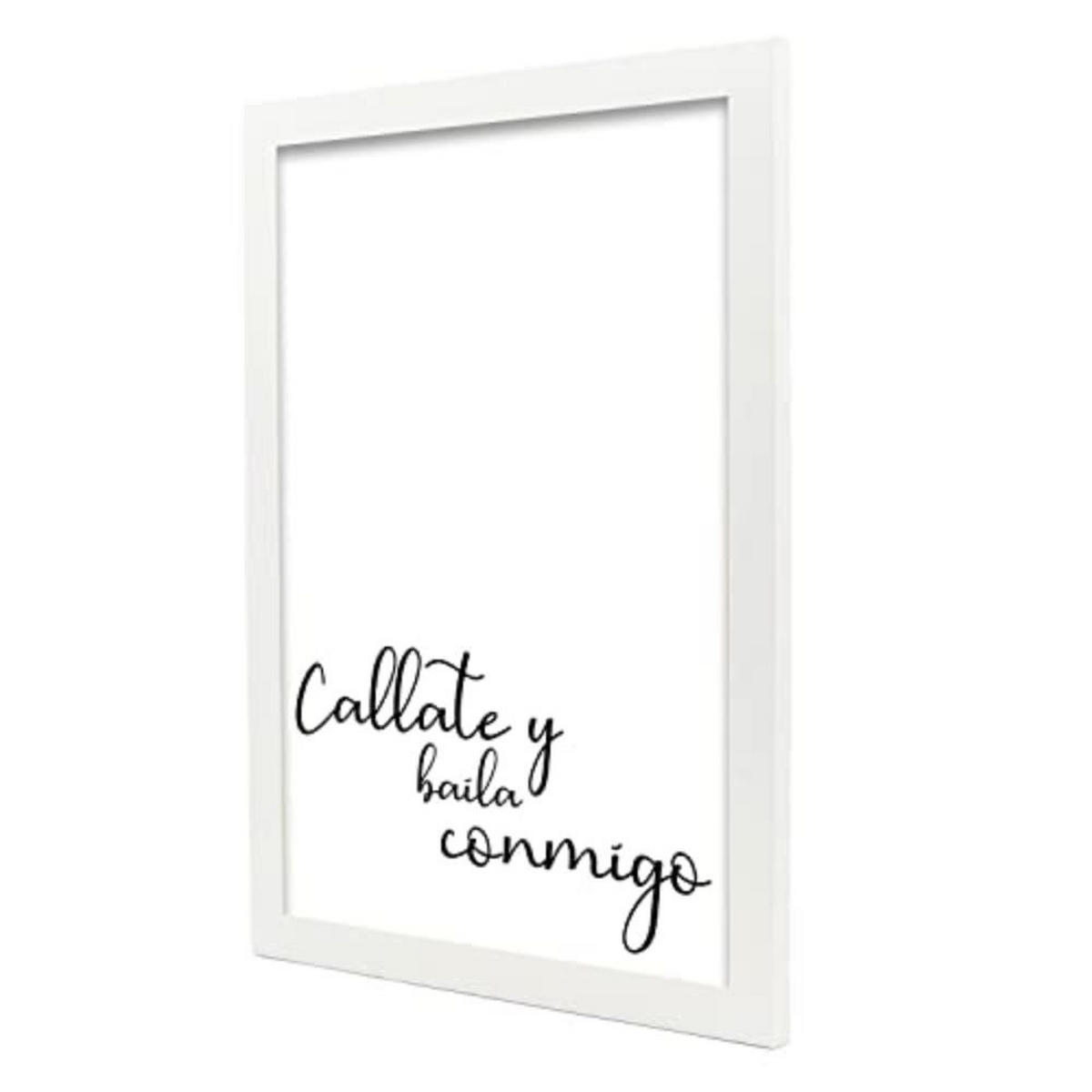 POSTER Set mit 4 Tanzen TypografieStil A3 Weißer Rahmen - Weiß, Papier (29.7/3cm) - Nacnic