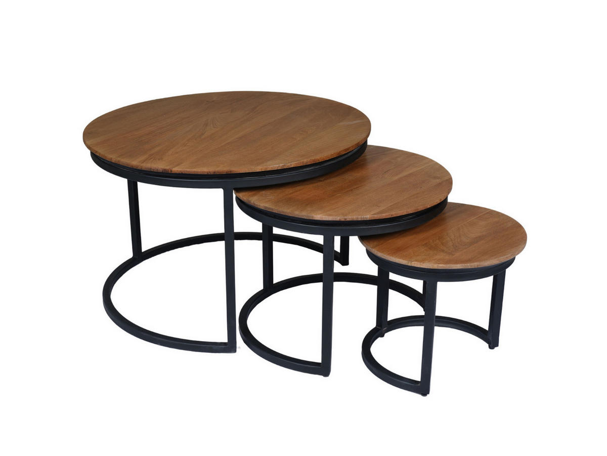 COUCHTISCH Hardwood Mangoholz 70 cm / 70 cm Natur - Naturfarben, Holz (70/70/45cm)