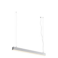 PENDELLEUCHTE PESANTE 75 eloxiertes Aluminium 40 W - Silberfarben, Metall (30/30/120cm) - Rendl