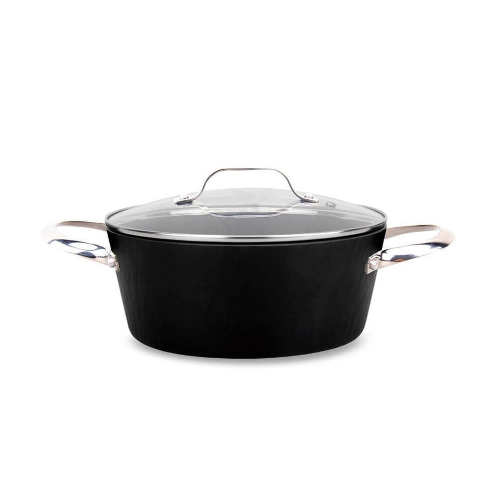 TOPF Schwarz 30/20/9 cm MR4420 - Schwarz, Metall (20cm) - Maestro 
