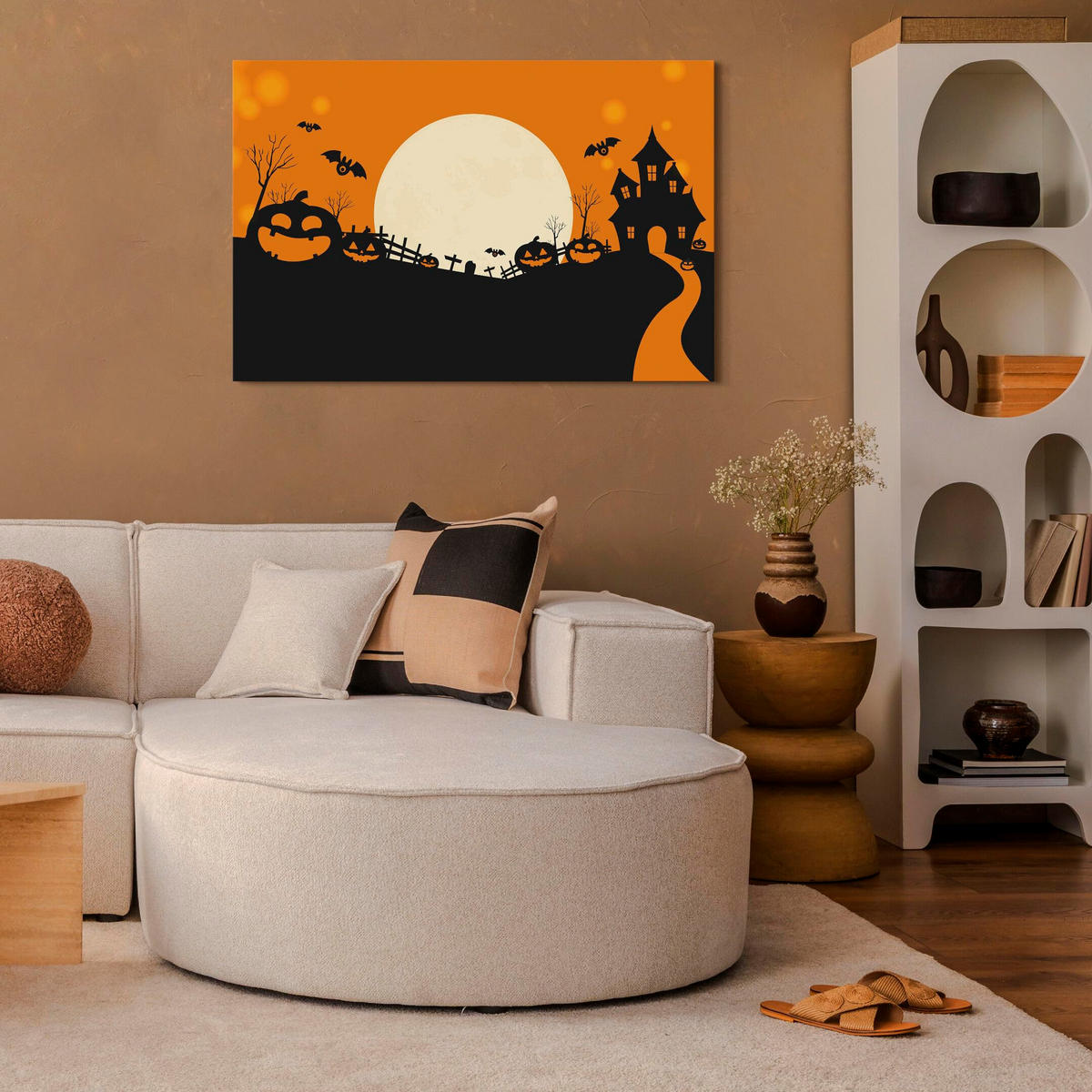 LEINWANDBILD 90x60 cm - Multicolor, Holz (90/60cm) - LUMASOUL