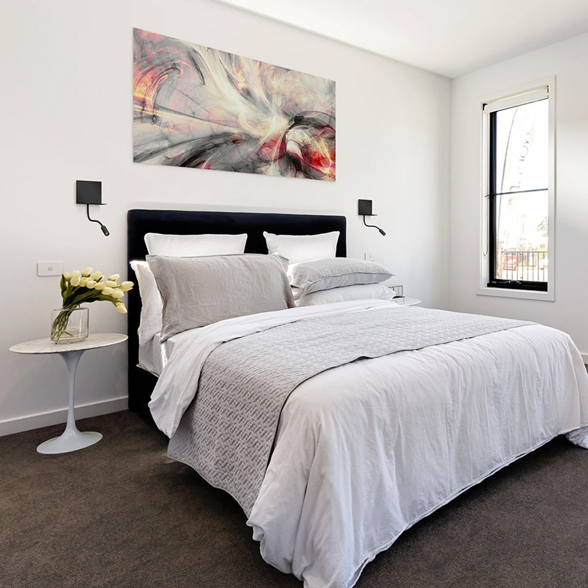 DECKENLEUCHTE ROSTAM Schwarz 6 W - Schwarz, Metall (47/16/142cm) - Rendl