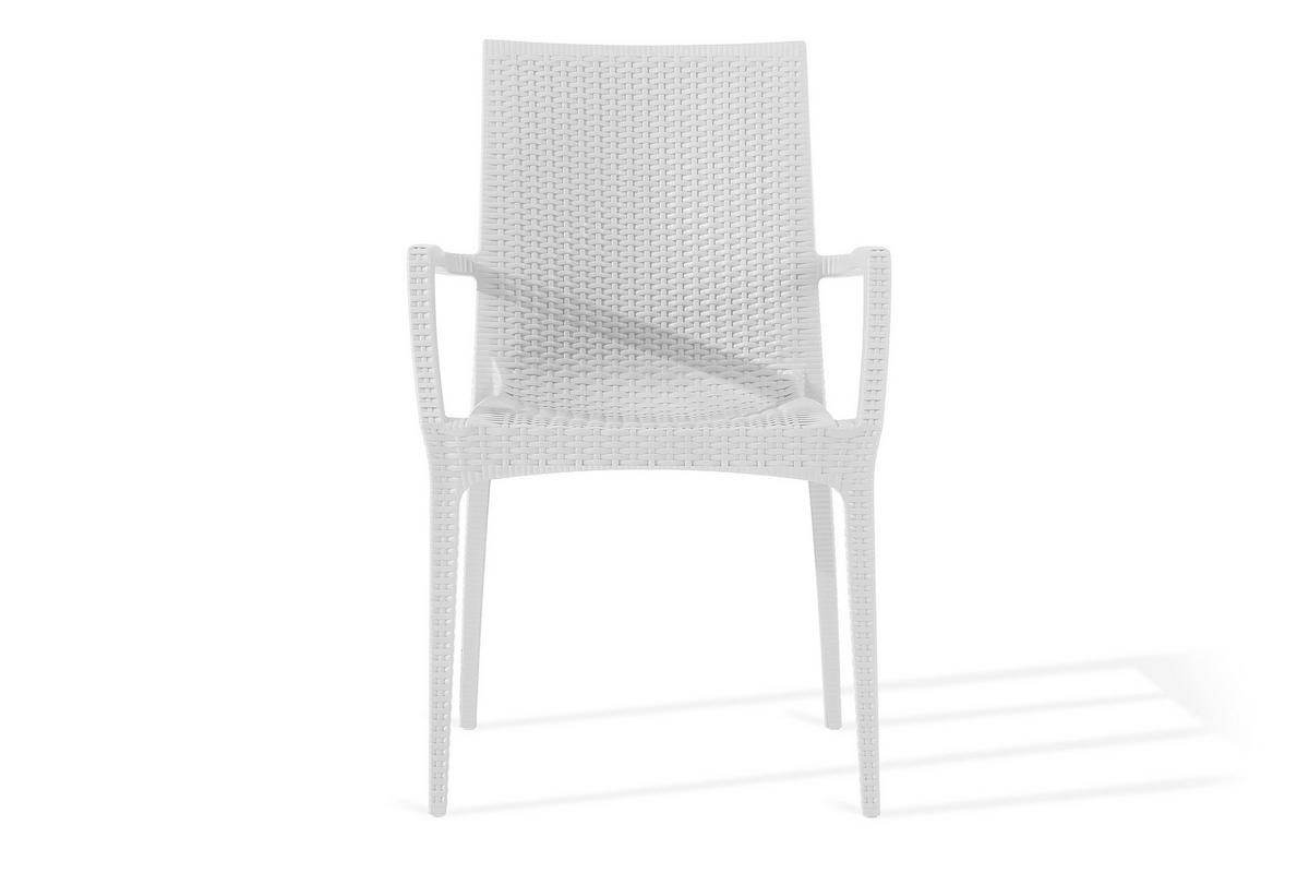 GARTENMÖBEL-SET LEOPSI, ETULI 5-tlg, Weiß - Weiß, Kunststoff - KONSIMO®