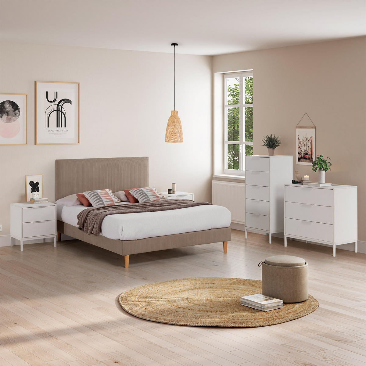 KOMMODE 80/80/40 Auri Weiß - Weiß, Holzwerkstoff (80/80/40cm) - VS Venta-stock