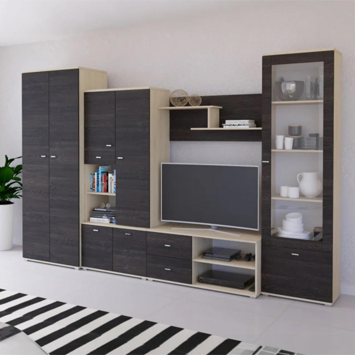 KLEIDERSCHRANK Ars 80 cm, 80/201/51, 2-türig, Canterbury Eiche - Eichefarben, Holzwerkstoff (80/201/51cm) - imoebel24