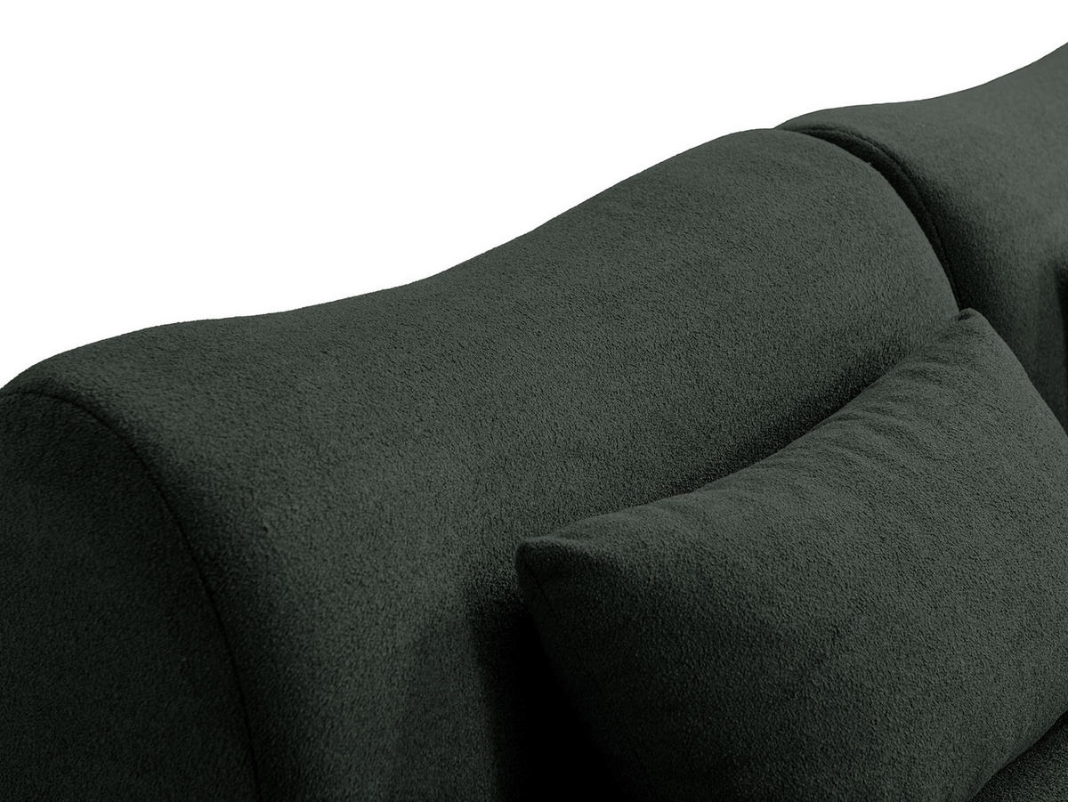 2-SITZER-SOFA Bouclé-Stoff Waldgrün - Waldgrün, Textil (194/73/95cm) - MILYsofa